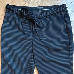Banana Republic Black Pinstripe Pants